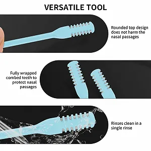 Набір Nose Hair Trimmer 2 в 1 Двоголовий Безживлення Ручний Портативний Чорний synthetic.ua - Фото 1