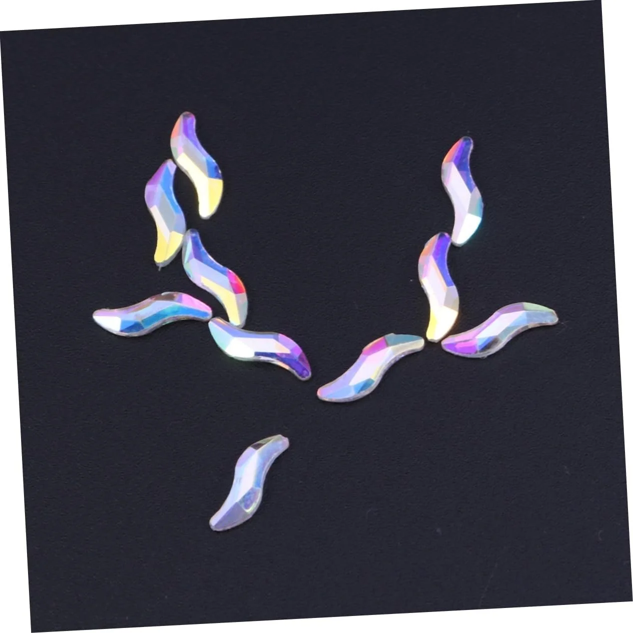 Стразы для ногтей FRCOLOR Имитация кристаллов 10 шт S-образные, фото №8