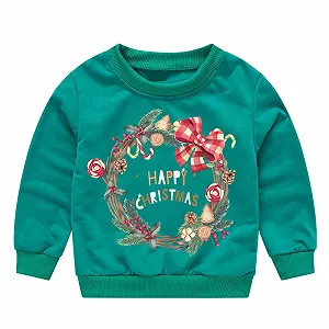 Свитшот для девочки, длинный рукав, размер 140, повседневный и модный свитшот с круглым вырезом и буквенным принтом для детей - Фото 1