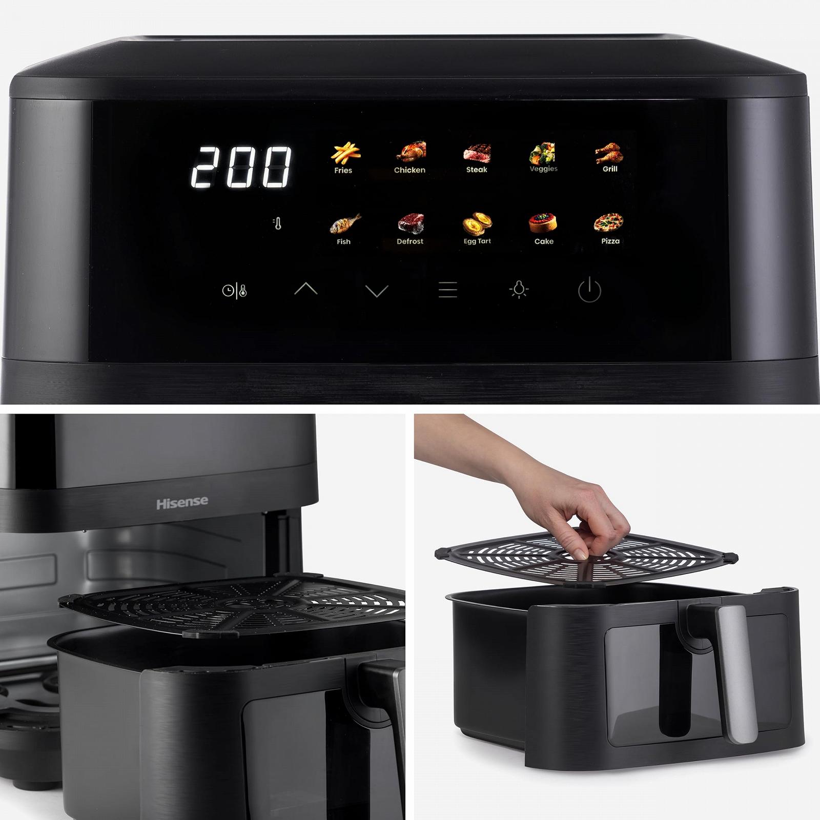 Мультипіч Hisense HAF2100DCD 2100 Вт 7.7 л 10 програм Black 40.1 x 31 x 35 см, фото №15 Мультипіч Hisense HAF2100DCD 2100 Вт 7.7 л 10 програм Black 40.1 x 31 x 35 см, фото №15