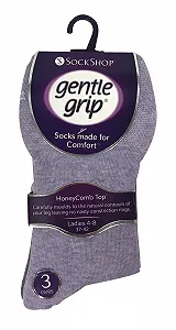 Шкарпетки Gentle Grip 6 пар Жіночі для здоров'я Діабетичні без тиску Розмір 37-42 EUR synthetic.ua - Фото 1