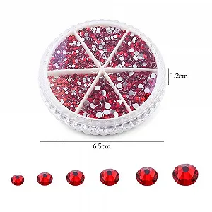 Стразы для ногтей Плоские круглые кристаллы Желтые камни для DIY ногтей Одежды Обуви Сумок DIY synthetic.ua - Фото 1