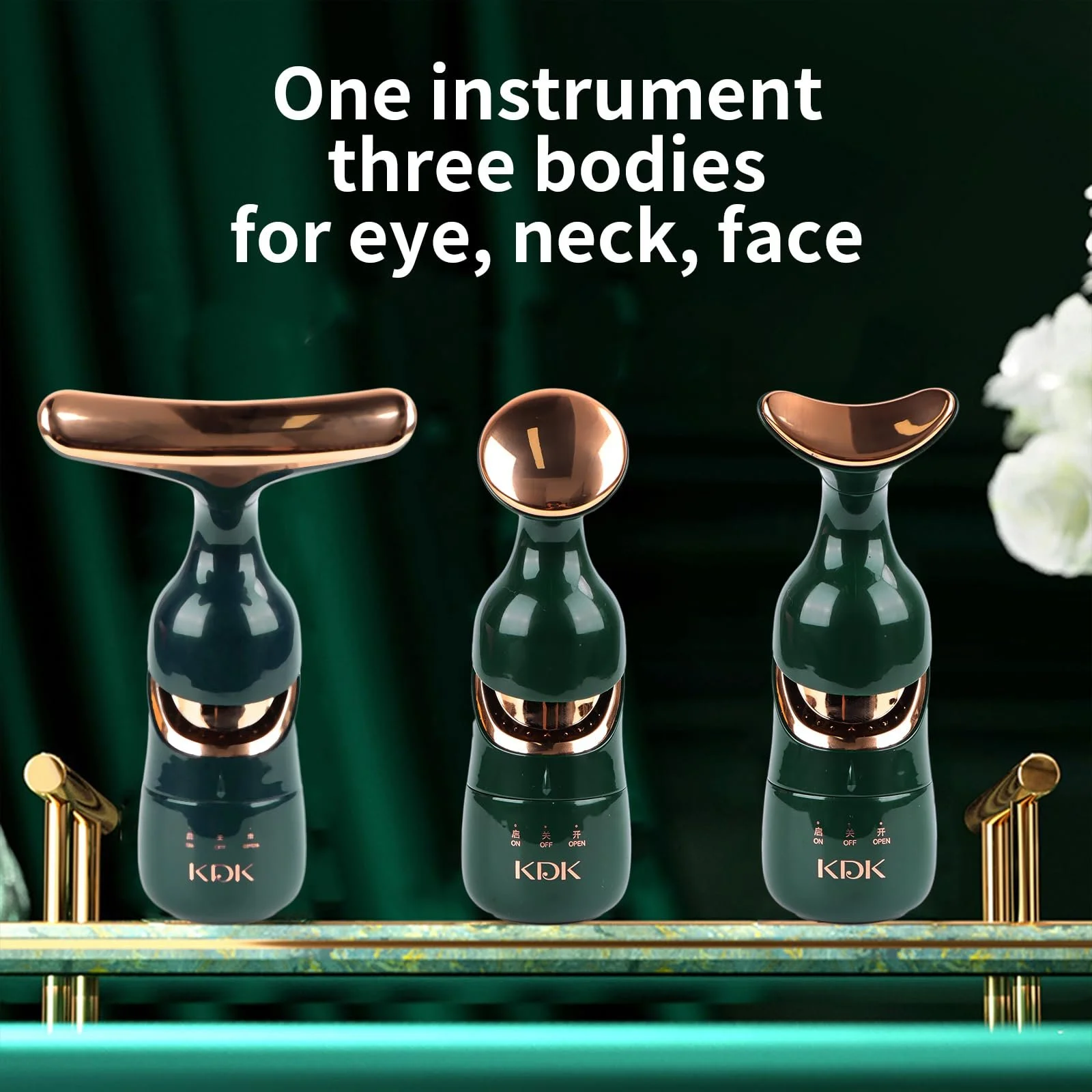 Массажер для лица Skin Rejuvenation Face Device 3 режима 45°C для лифтинга и ухода за кожей, фото №2