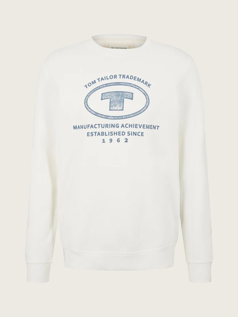 Світшот TomTailor printed crewneck sweater 1032929-10332 L, фото №3