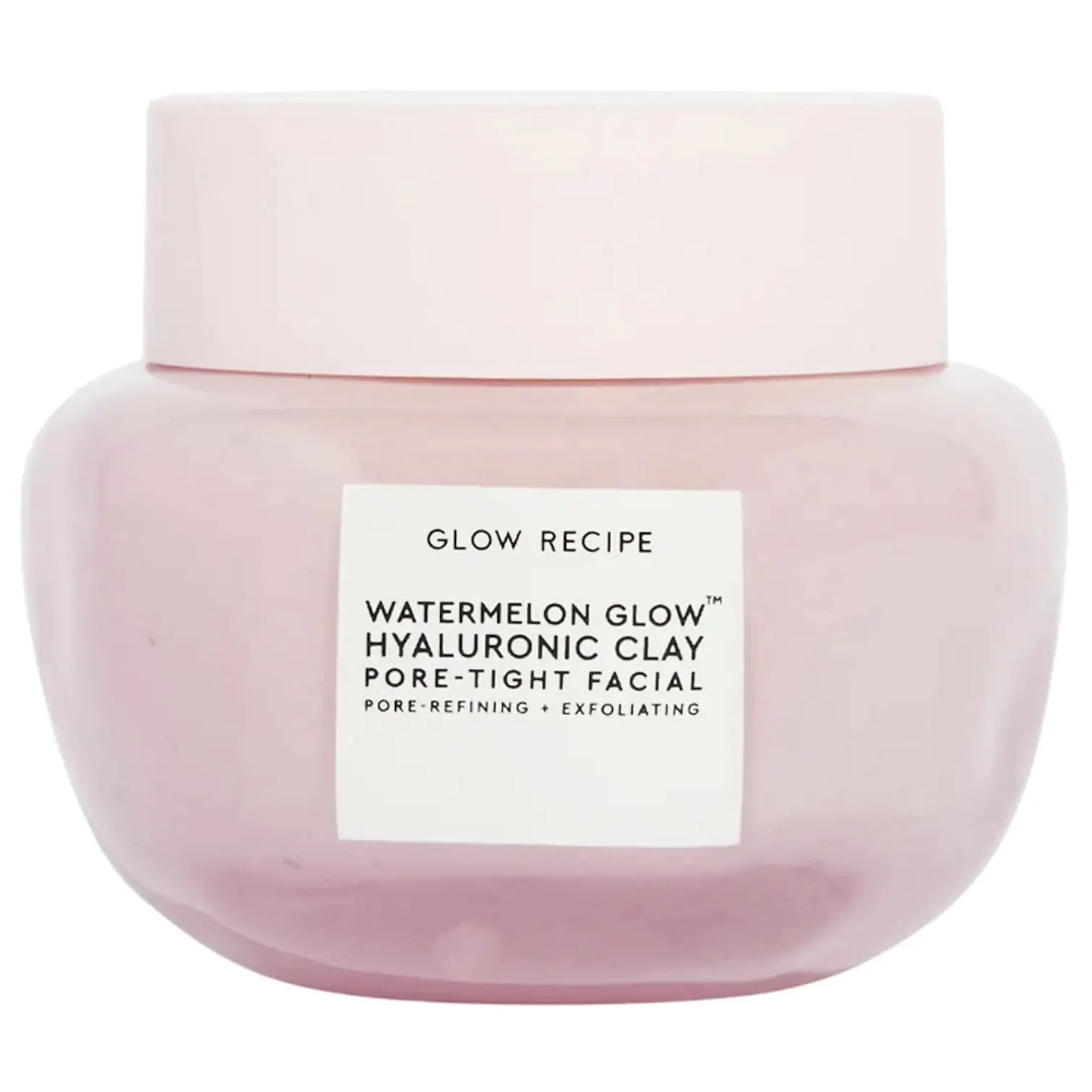 Маска для лица Glow Recipe Watermelon Glow Hyaluronic Clay Pore Tight Face - Нежная отшелушивающая глиняная маска с гиалуроновой кислотой - Помогает минимизировать вид пор, выравнивает тон + увлажняет (60 мл), фото №1