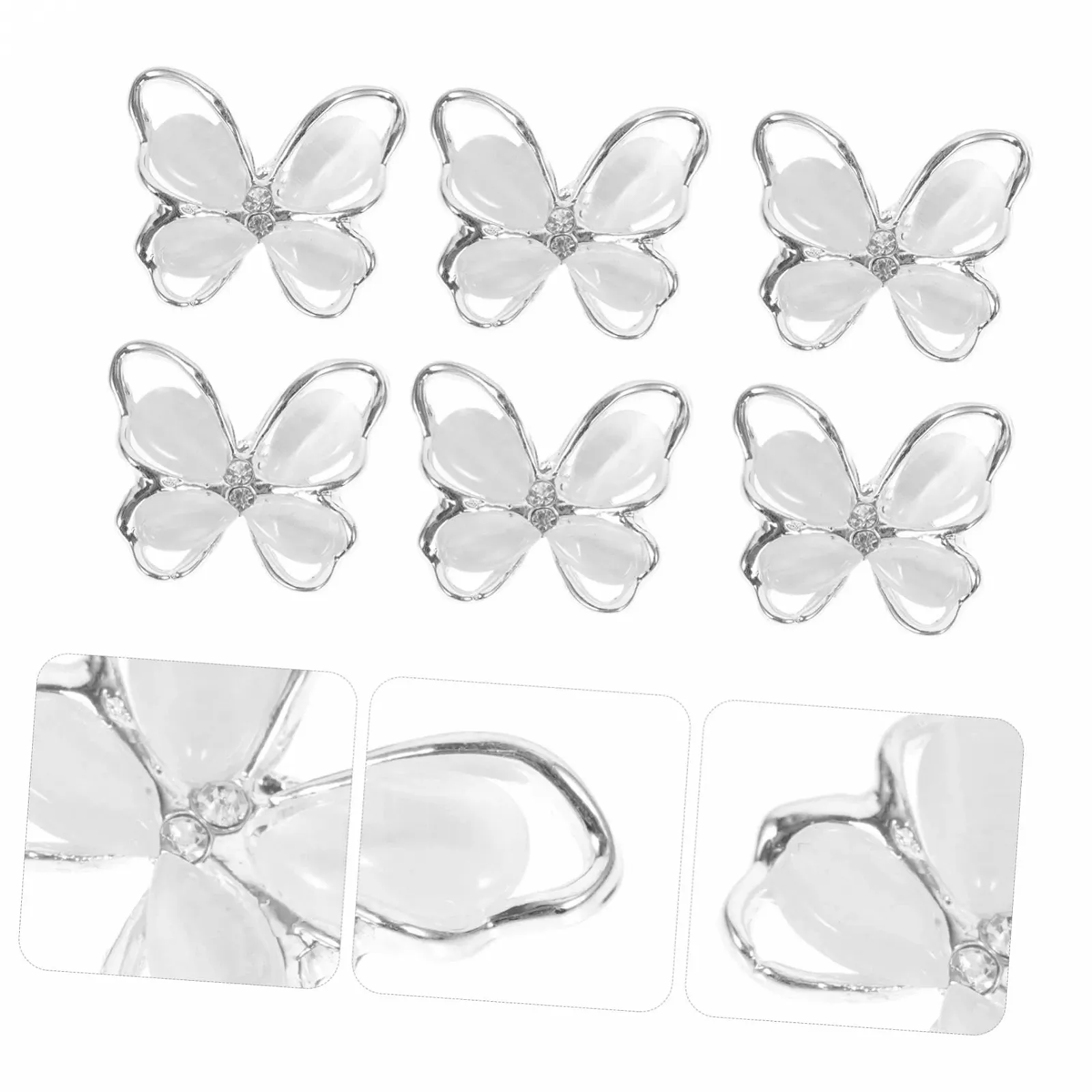 Прикраси Метелики Housoutil 10 шт, фото №7