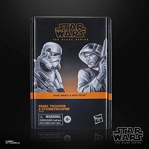 Фігурки STAR WARS The Black Series Rebel Trooper & Stormtrooper, A New Hope, колекційні, 15,24 см, набір з 2 штук synthetic.ua - Фото 1