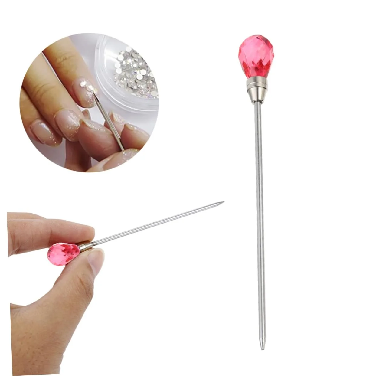 Палочка для размешивания Healvian Colour Rubber Набор для ногтей Палочка для размешивания ногтей Держатель для лака для ногтей Ювелирные изделия Стразы Триммер для ногтей на ногах Пигментная палочка для размешивания Ложка для смешивания Сделано из смолы Форма Клей Многоразовый, фото №8