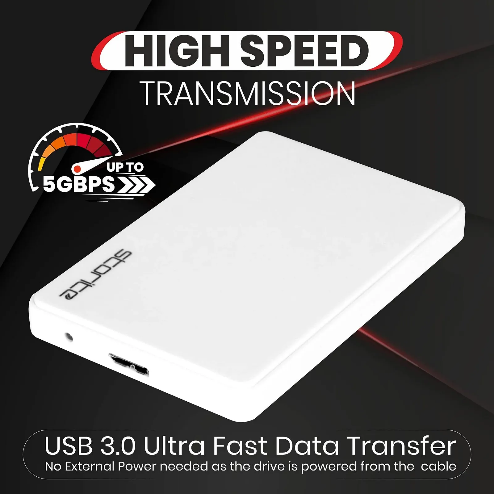 Внешний жесткий диск Storite 500ГБ USB 3.0 2.5" White, фото №5 Внешний жесткий диск Storite 500ГБ USB 3.0 2.5" White, фото №5