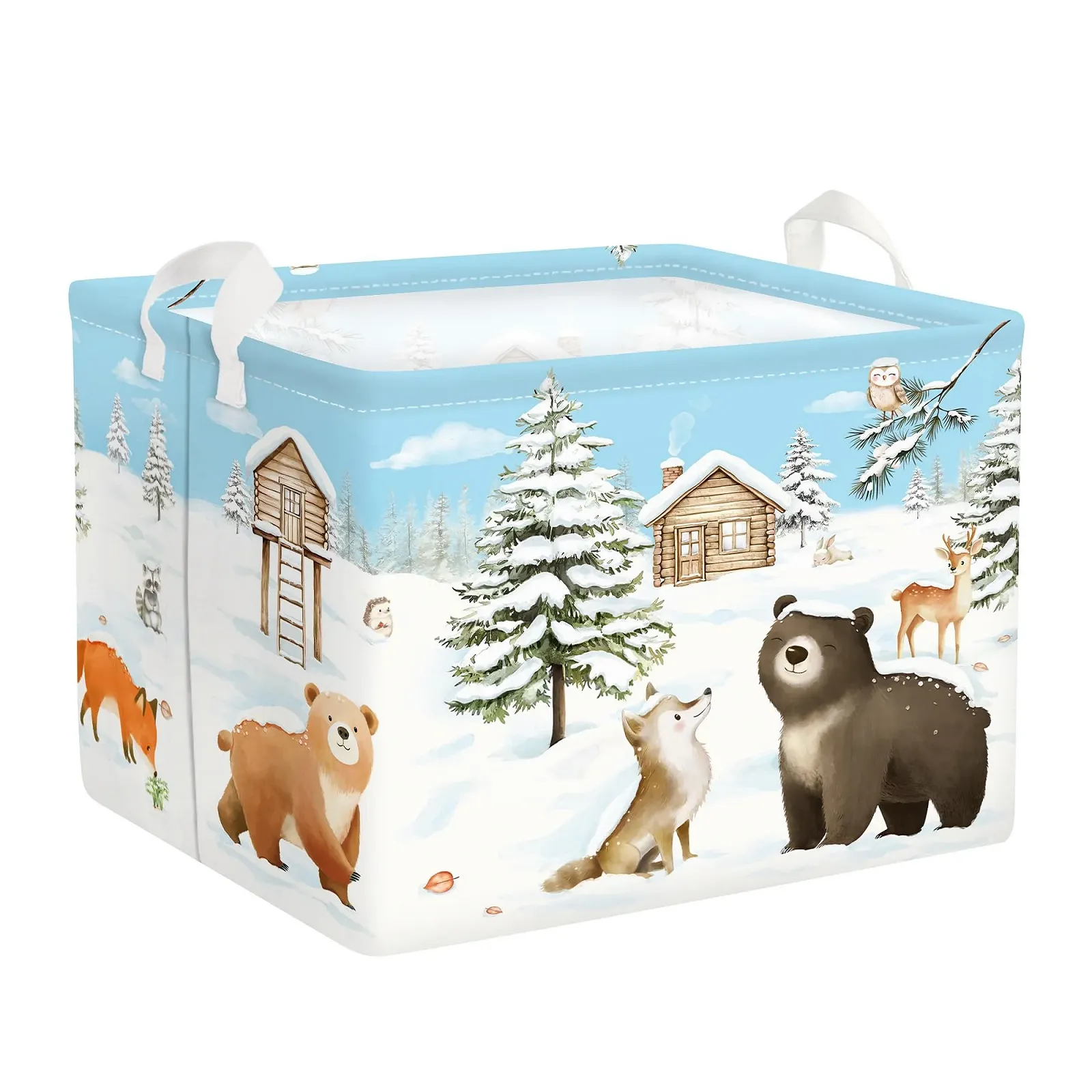 Корзина для игрушек HUUMONSS Winter Forest Animals для мальчиков и девочек 36 л, фото №1 Корзина для игрушек HUUMONSS Winter Forest Animals для мальчиков и девочек 36 л, фото №1