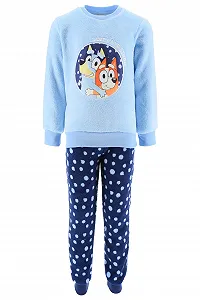 Комплект детский BlueY: футболка и длинные штаны, велюр, флис - Фото 1