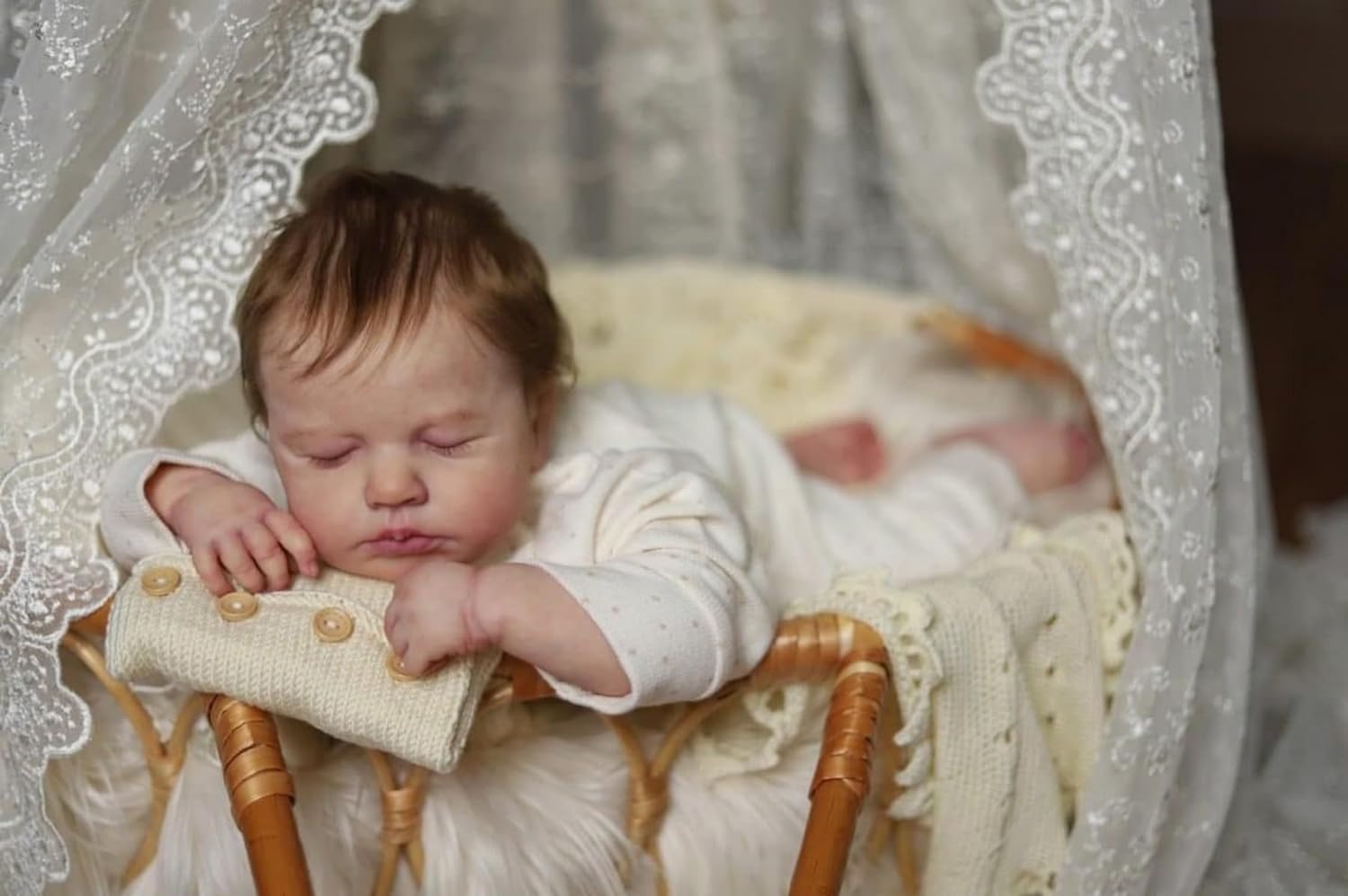 Кукла Anano Reborn Girl 50 см Силиконовая, фото №5
