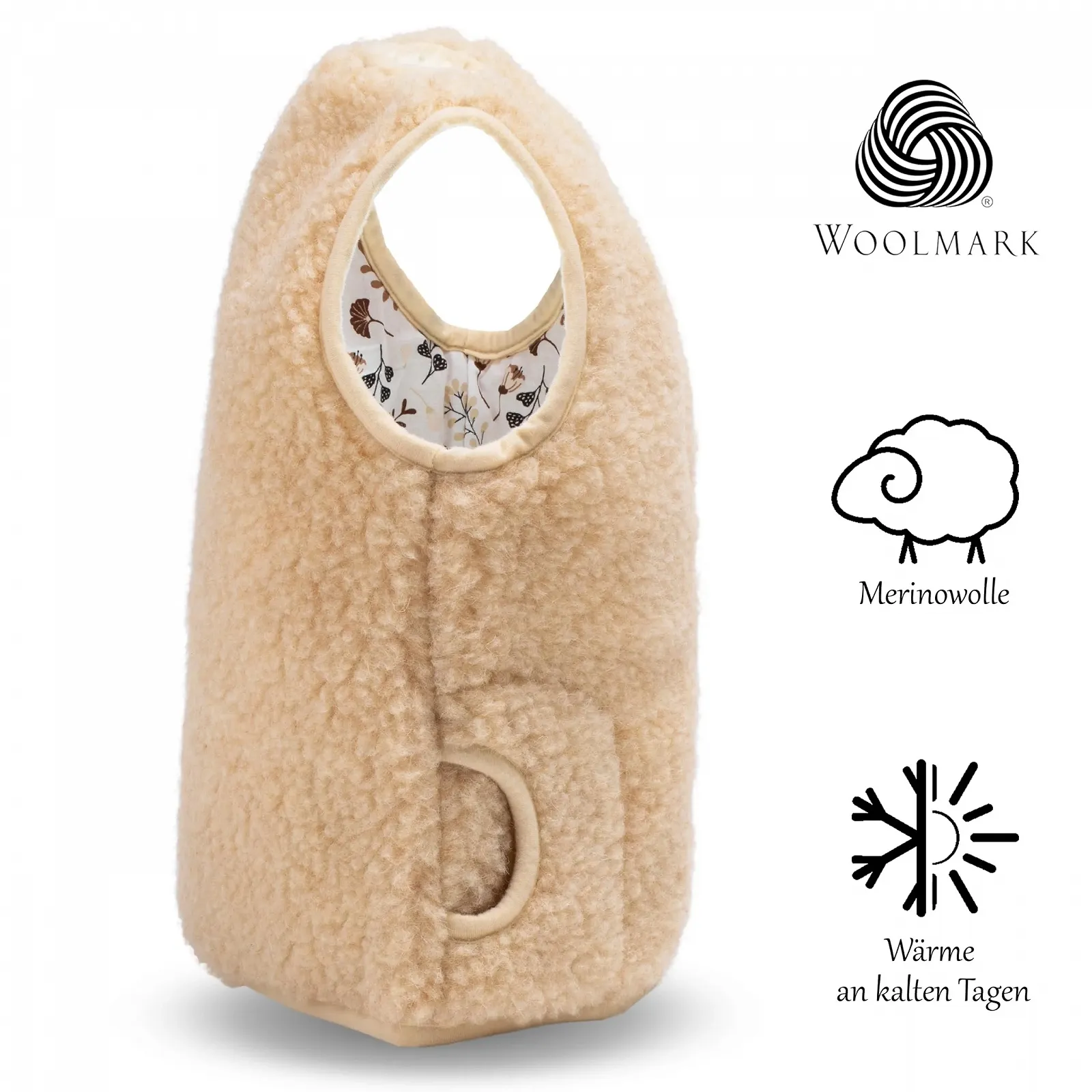 Жилет PinkZebra з мериносової вовни для дітей, виготовлений зі 100% натуральної вовни, фото №3