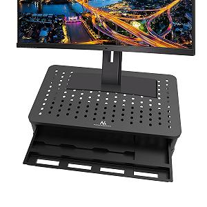 Подставка для монитора/ноутбука Maclean MC-946 эргономичная с ящиком, 13-32", регулируемая высота, нагрузка до 20 кг synthetic.ua - Фото 1