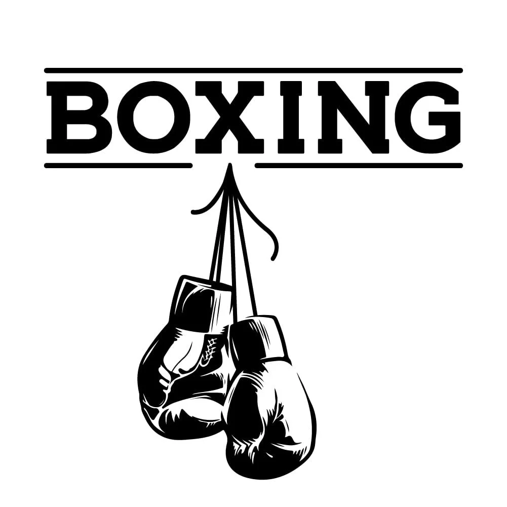 Наклейка на стіну вінілова SUPERDANT Boxing Gloves чорна, фото №1 Наклейка на стіну вінілова SUPERDANT Boxing Gloves чорна, фото №1