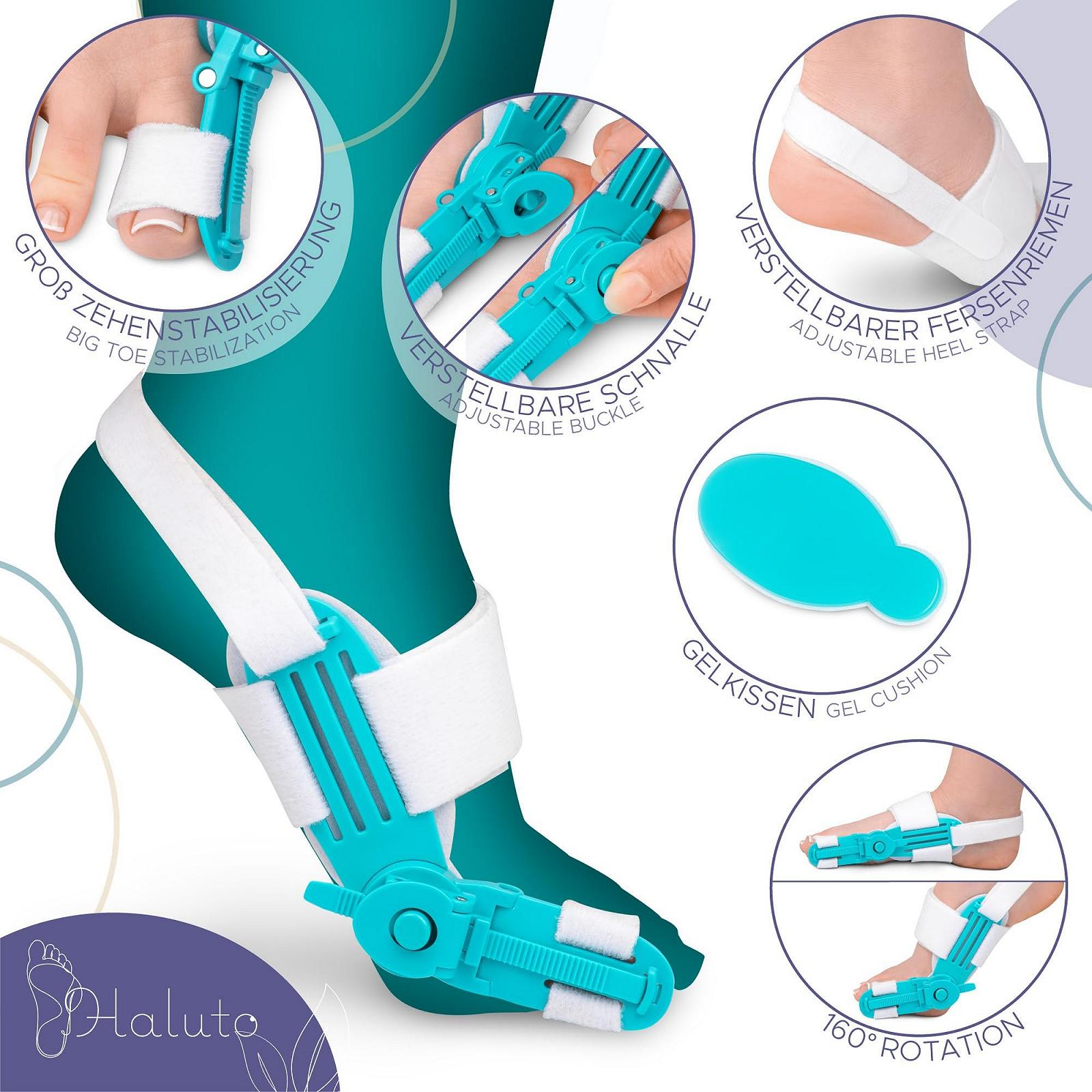 Шина Hallux Valgus HALUTO Регульована для правої або лівої ноги, фото №3