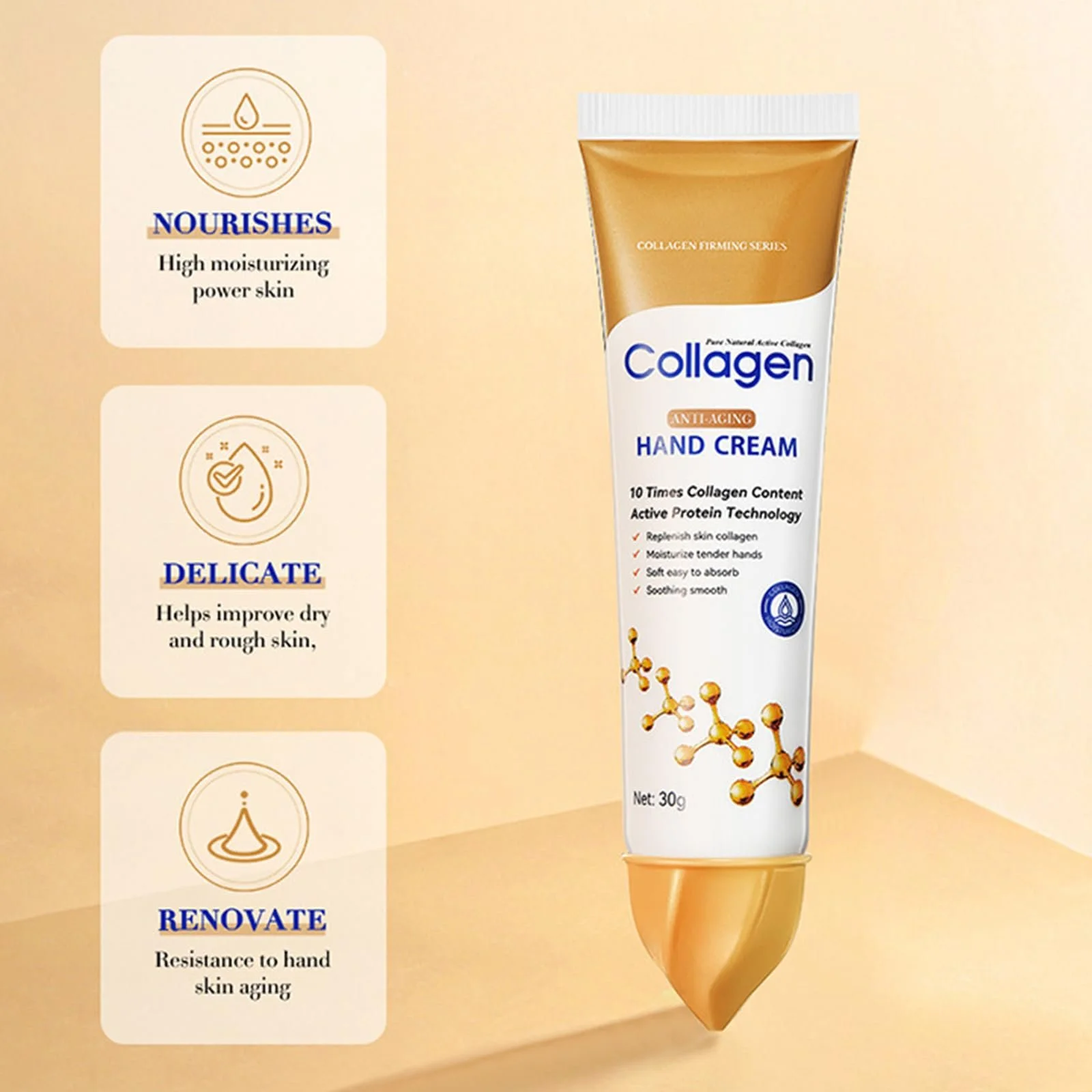 Крем для рук Collagen Зволожуючий крем для сухої шкіри (2 шт), фото №2