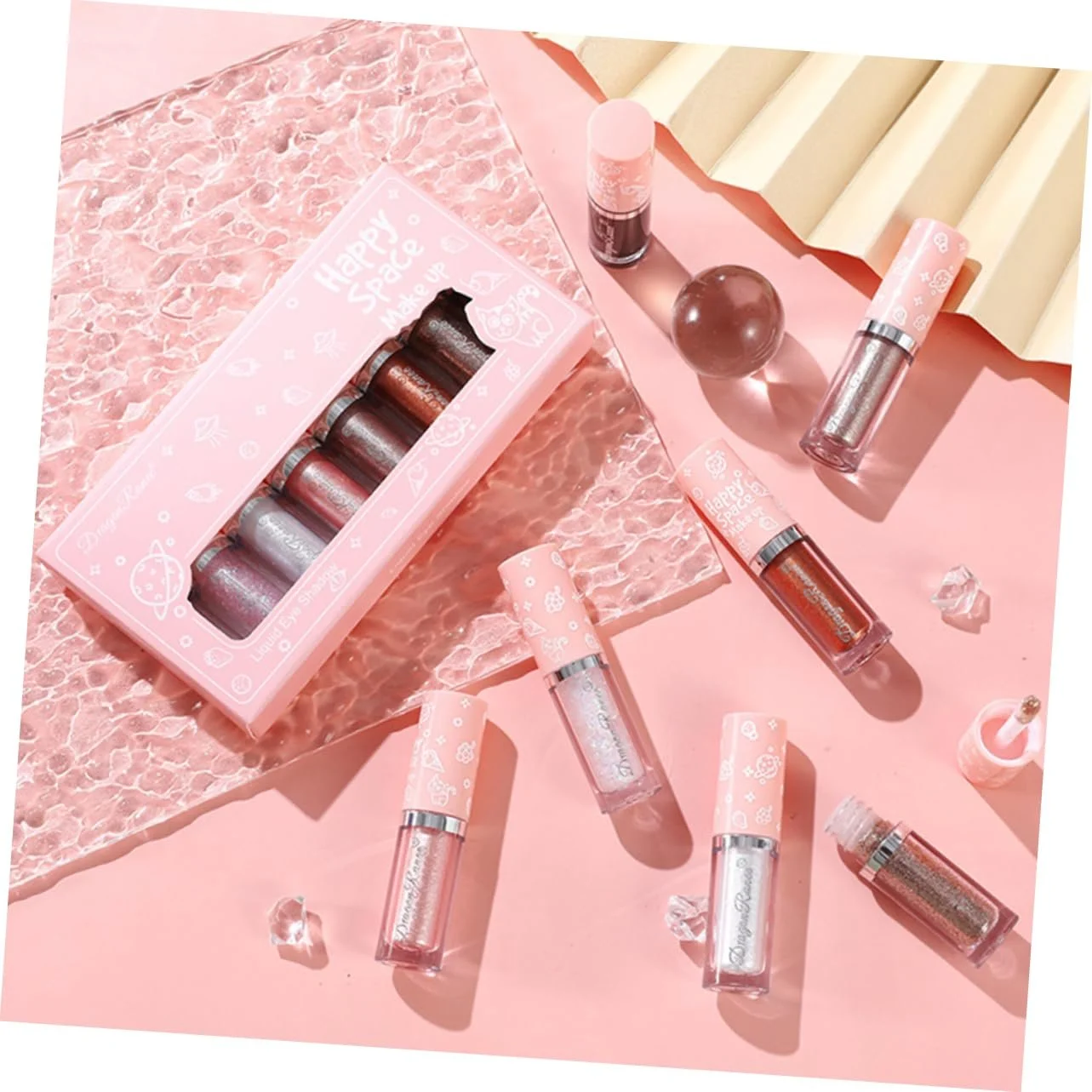 Рідка тіні для очей з блискітками minkissy, фото №7