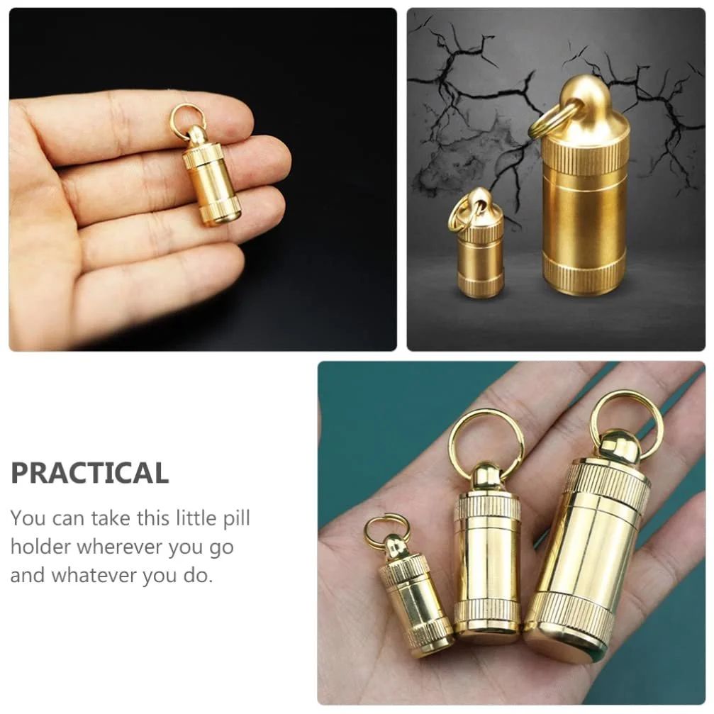 Міні брелок для таблеток, водонепроникний контейнер для таблеток, портативна, фото №5