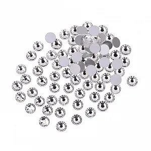 Стрази Круглі NUOBESTY Crystal AB 72 шт, Прозорий та Білий - Фото 1