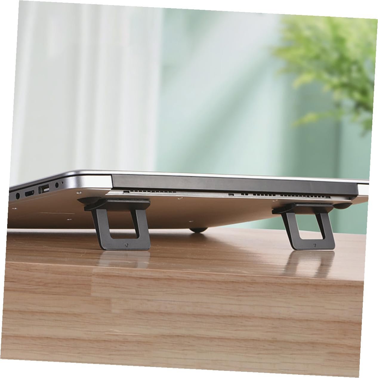 Підставка для ноутбука NUOBESTY складана, матеріал Auspc, ергономічна, з протиковзким трикутним дизайном, стабільна, до 12,5 кг, фото №5