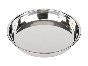 Противень для запекания Baumalu круглый нержавеющая сталь 30 cm Серебристый - Фото 1