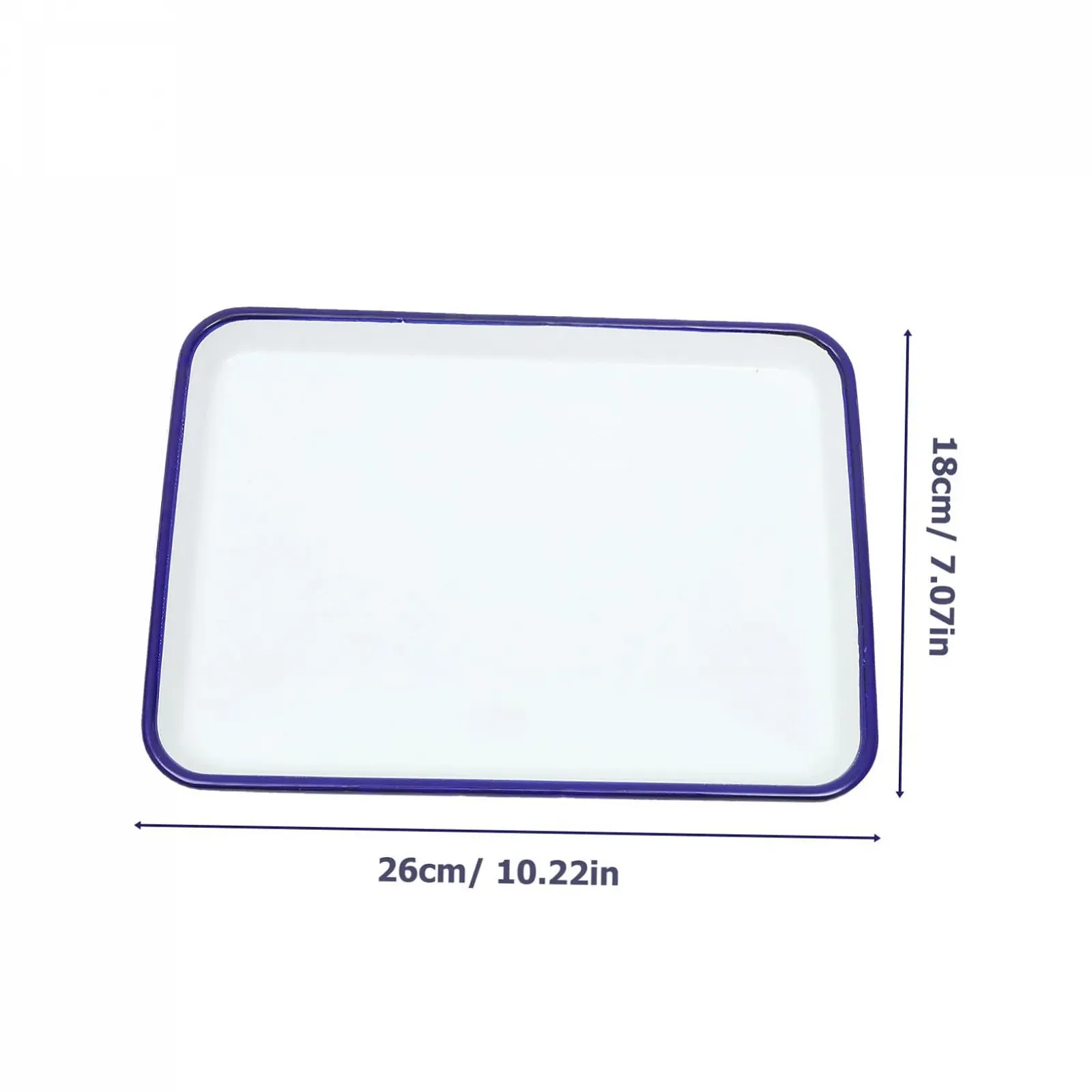 Противень OUNONA эмалированный термостойкий прямоугольный белый, фото №2