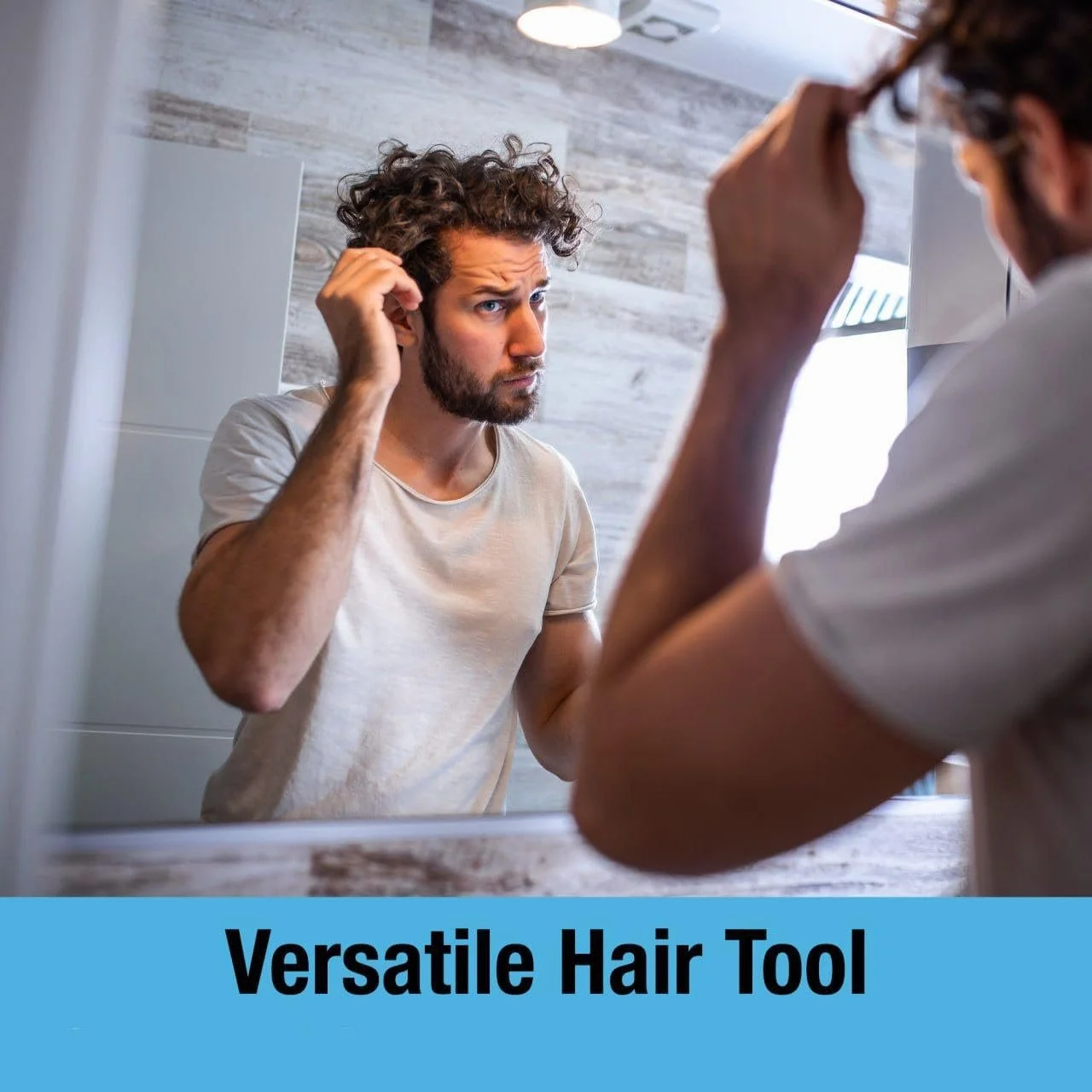 Дермаролер Tilcare для бороди та росту волосся, титановий, 0,25 мм, фото №5