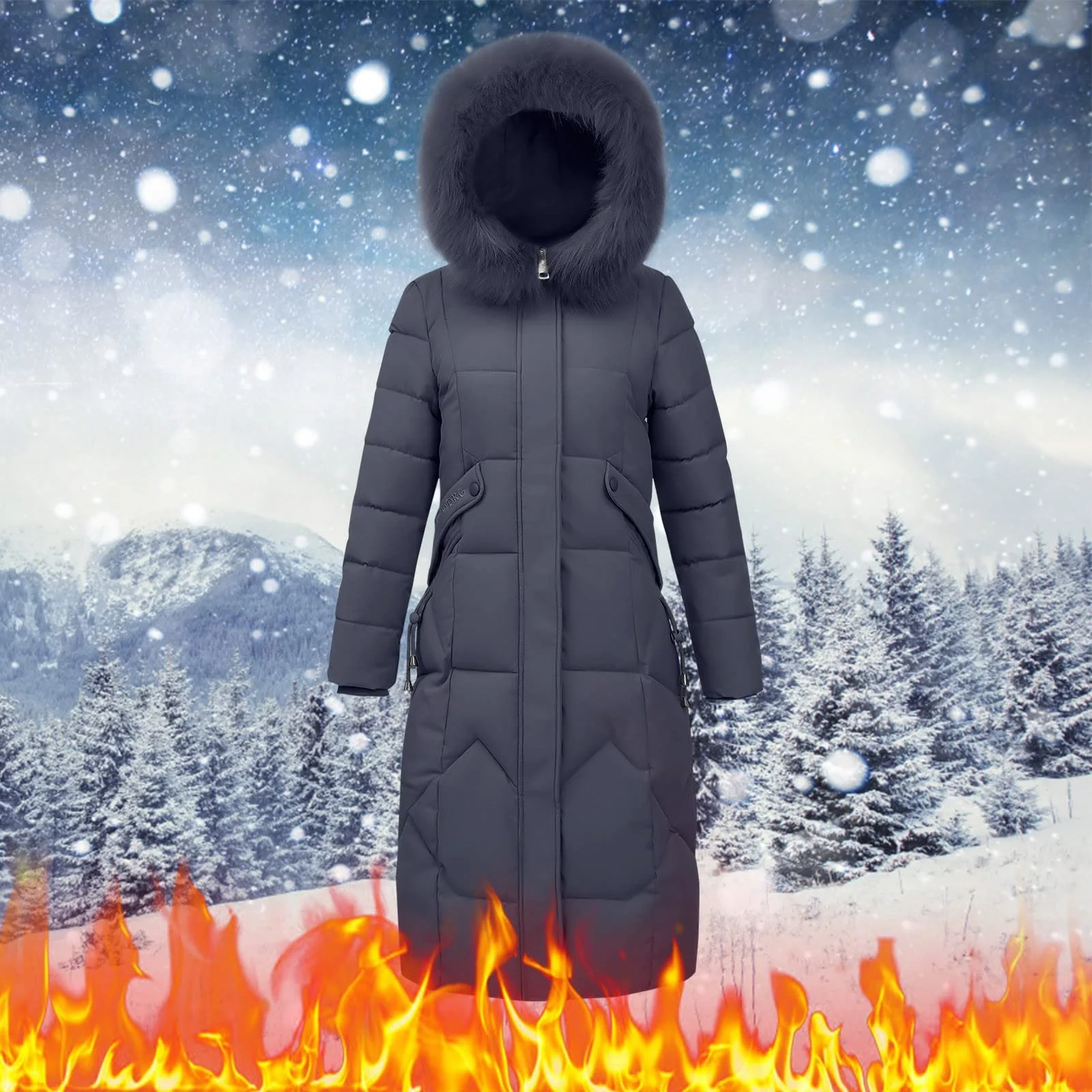 Лижна куртка DKLOVIFU Жіноча стьобана, фото №6 Лижна куртка DKLOVIFU Жіноча стьобана, фото №6