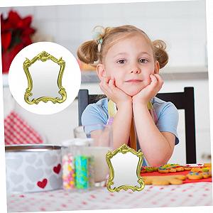 Зеркало Angoily Модель Кукольный домик Мини Макияж Миниатюры ретро в стиле винтаж пластик synthetic.ua - Фото 1