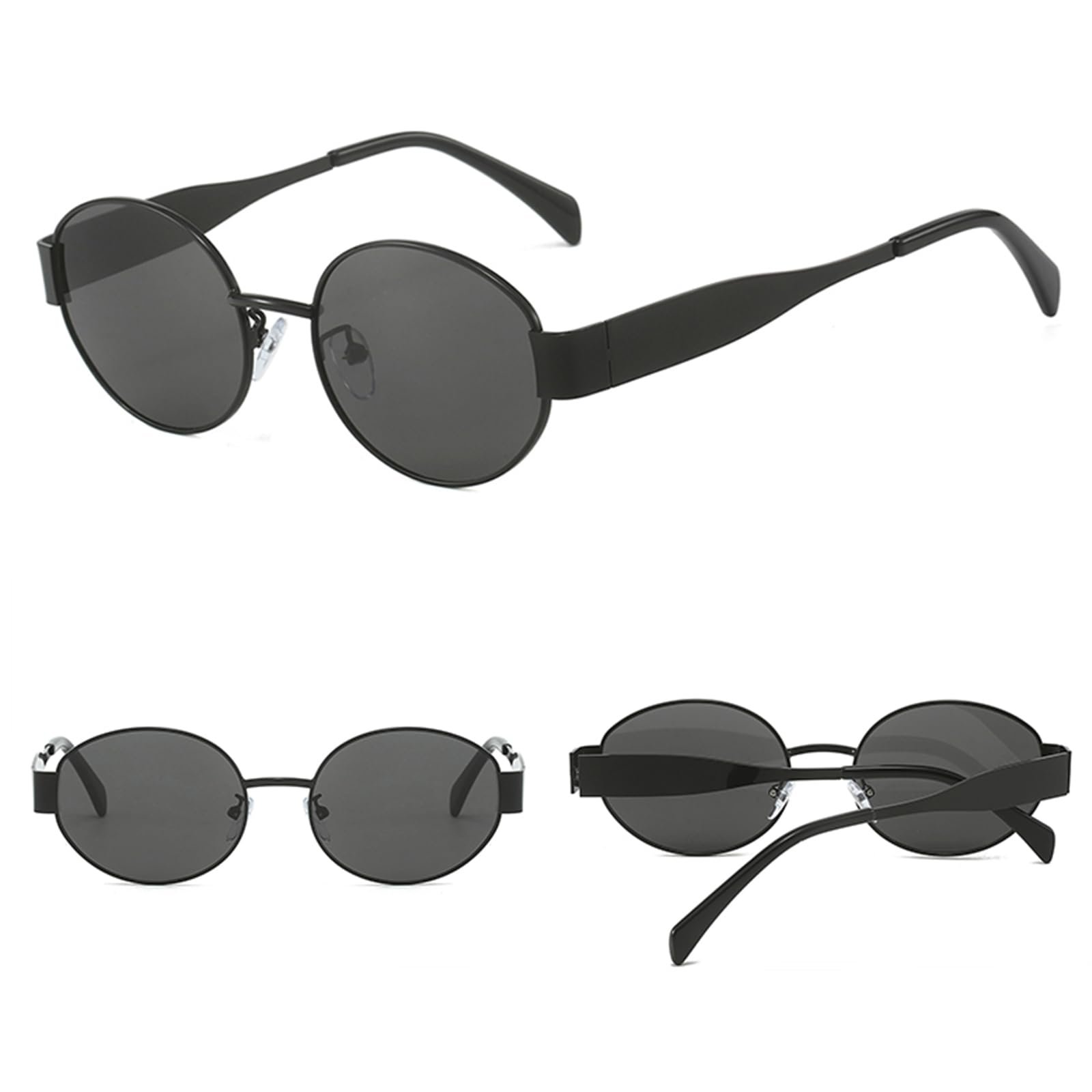 Модні овальні сонцезахисні окуляри Ggpyyon для жінок та чоловіків, ретро круглі, фото №4 Модні овальні сонцезахисні окуляри Ggpyyon для жінок та чоловіків, ретро круглі, фото №4