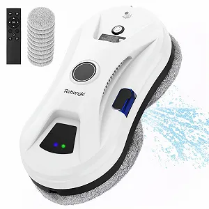 Робот для миття вікон Electric Window Cleaner 5600Pa, 3 режими, інтелектуальне виявлення країв, дистанційне керування, автоматичний водяний струмінь для внутрішніх і зовнішніх вікон - Фото 1