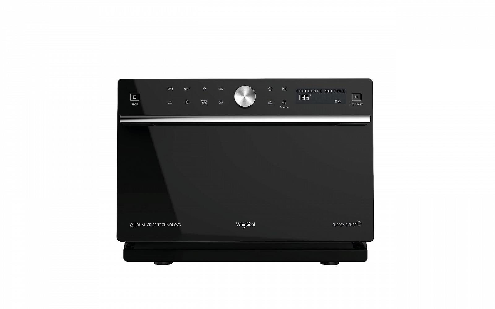 Микроволновая печь Whirlpool Supreme Chef MWSC 9133 SB 33 л с грилем и паром Черная, фото №1