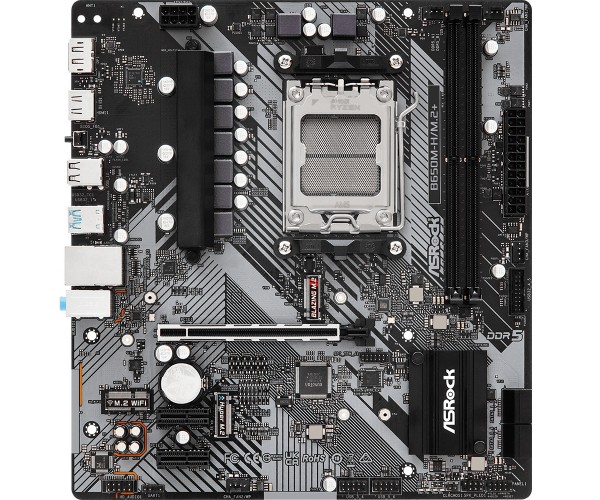 ASRock B650M-H/M.2+ (AM5/B650, 2*DDR5, PCIex16 DP/HDMI 4xSATAІІІ 2xM.2, GLan 7.1ch, mATX, фото №6