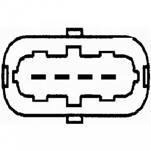 Датчик массового расхода воздуха HELLA 8ET 009 149-221 synthetic.ua - Фото 1