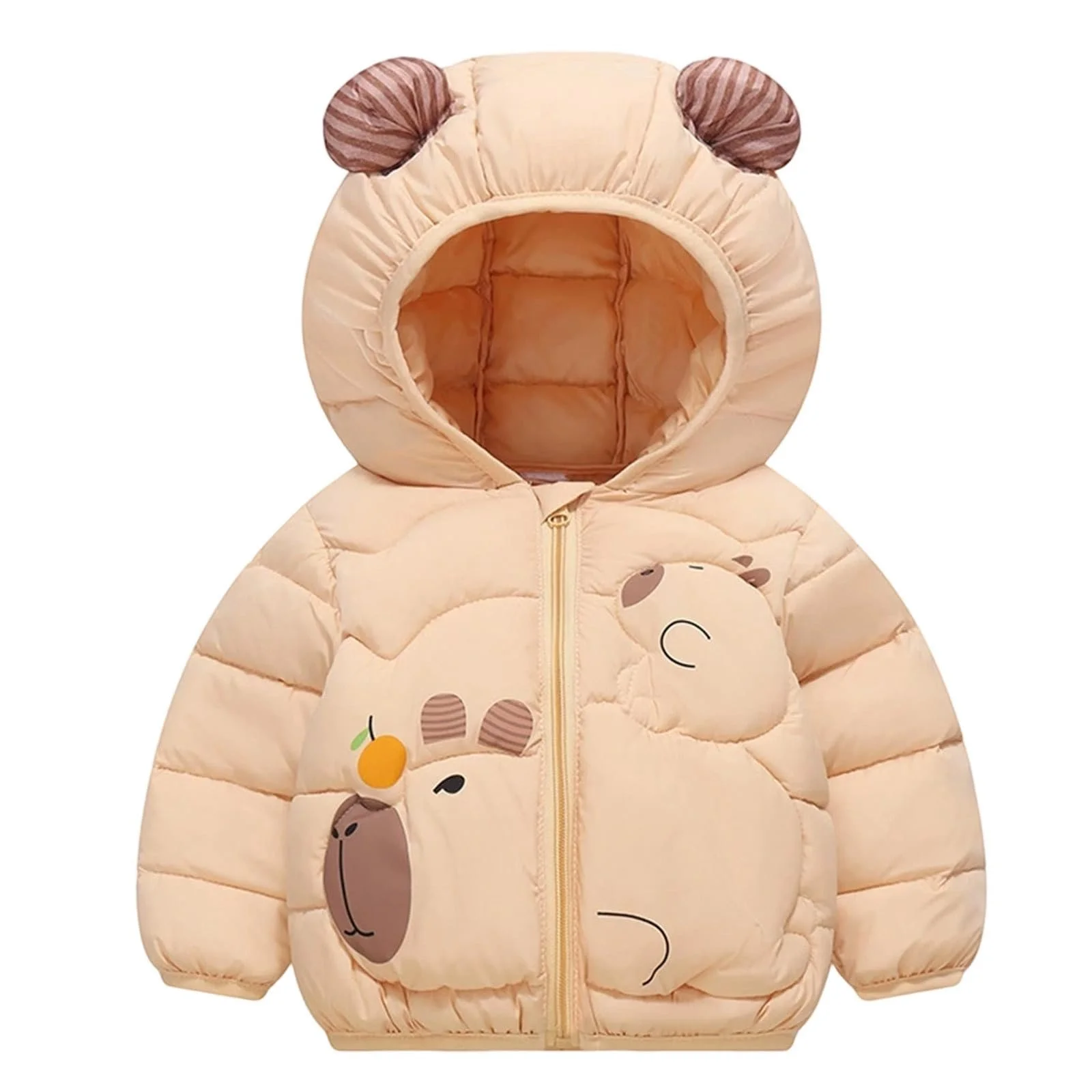 Зимова куртка з капюшоном і кишенями Kobilee для дівчат і хлопчиків, фото №1