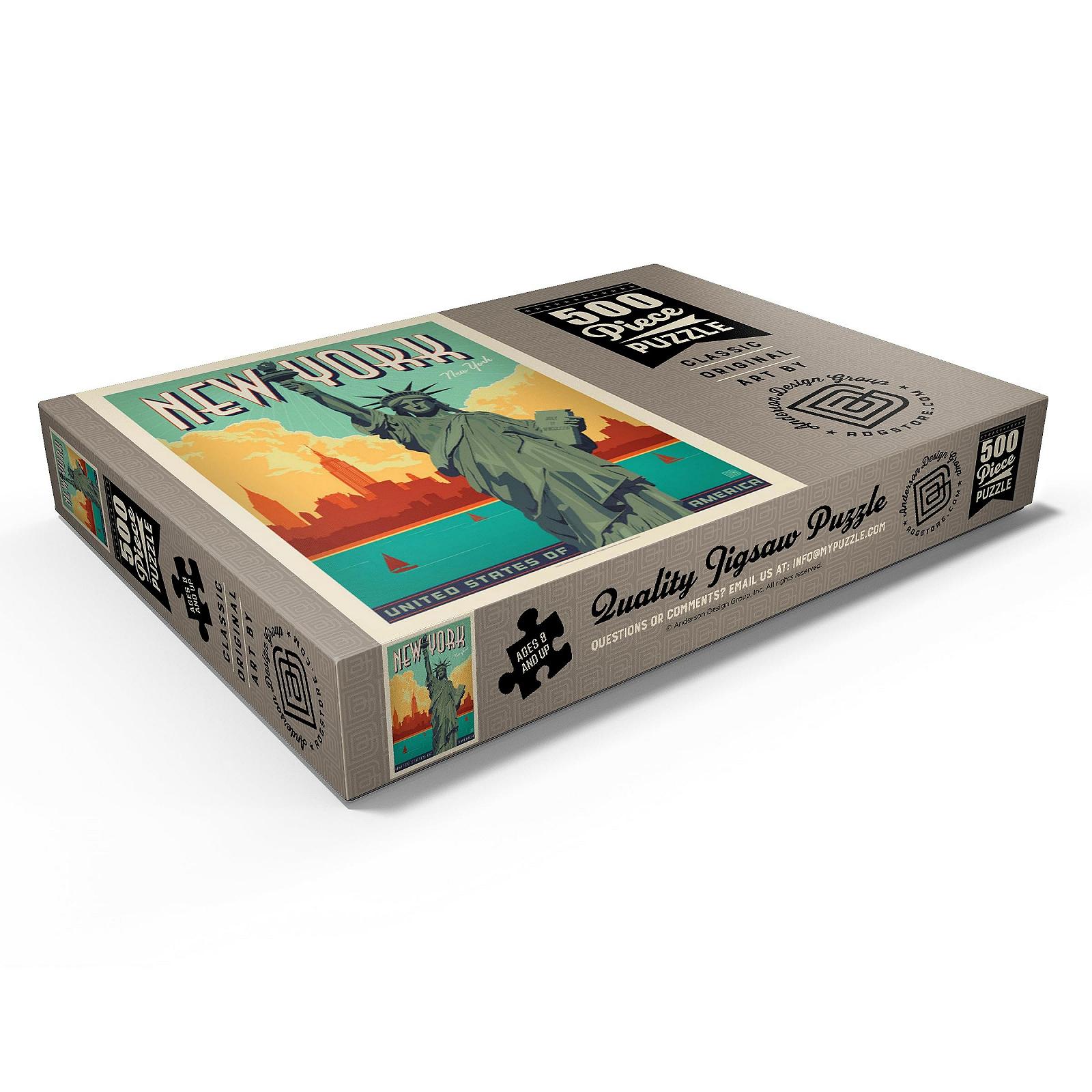 Пазл MyPuzzle New York City Lady Liberty Vintage Poster 500 элементов, фото №3