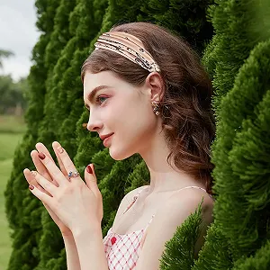 Широкие эластичные повязки на голову для женщин synthetic.ua - Фото 1