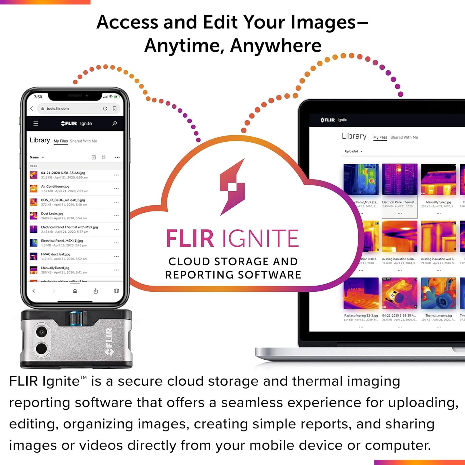 Тепловизионная камера FLIR ONE Type-C Черный, фото №6