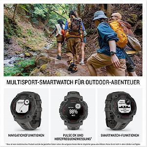 Смарт-часы мультиспортивные GPS Garmin Instinct E 45 мм, дисплей 0.9 дюйма, до 16 дней работы от батареи synthetic.ua - Фото 1