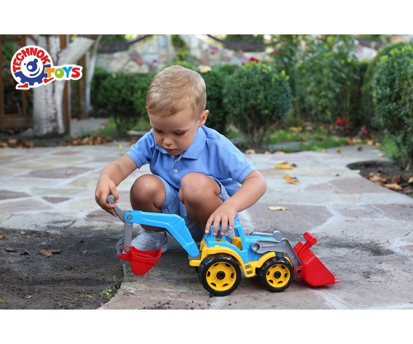 Іграшка Трактор з двома ковшами ТехноК арт.3671, фото №3 Іграшка Трактор з двома ковшами ТехноК арт.3671, фото №3