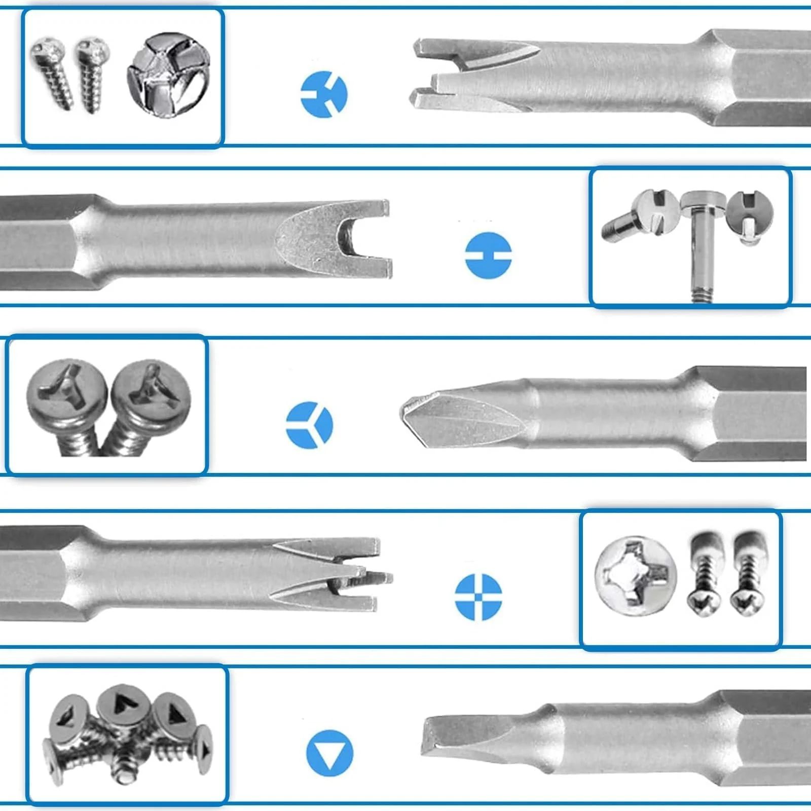Набір спеціальних викруток IUSOT 5 одиниць 50 мм, фото №4