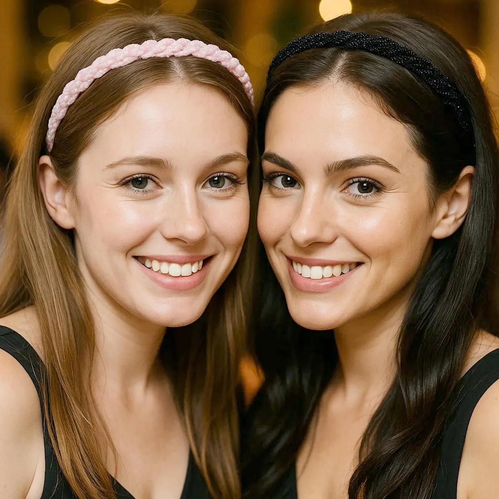 Набір плетених обручів на голову з перлинами, 4 шт., фото №4 Набір плетених обручів на голову з перлинами, 4 шт., фото №4