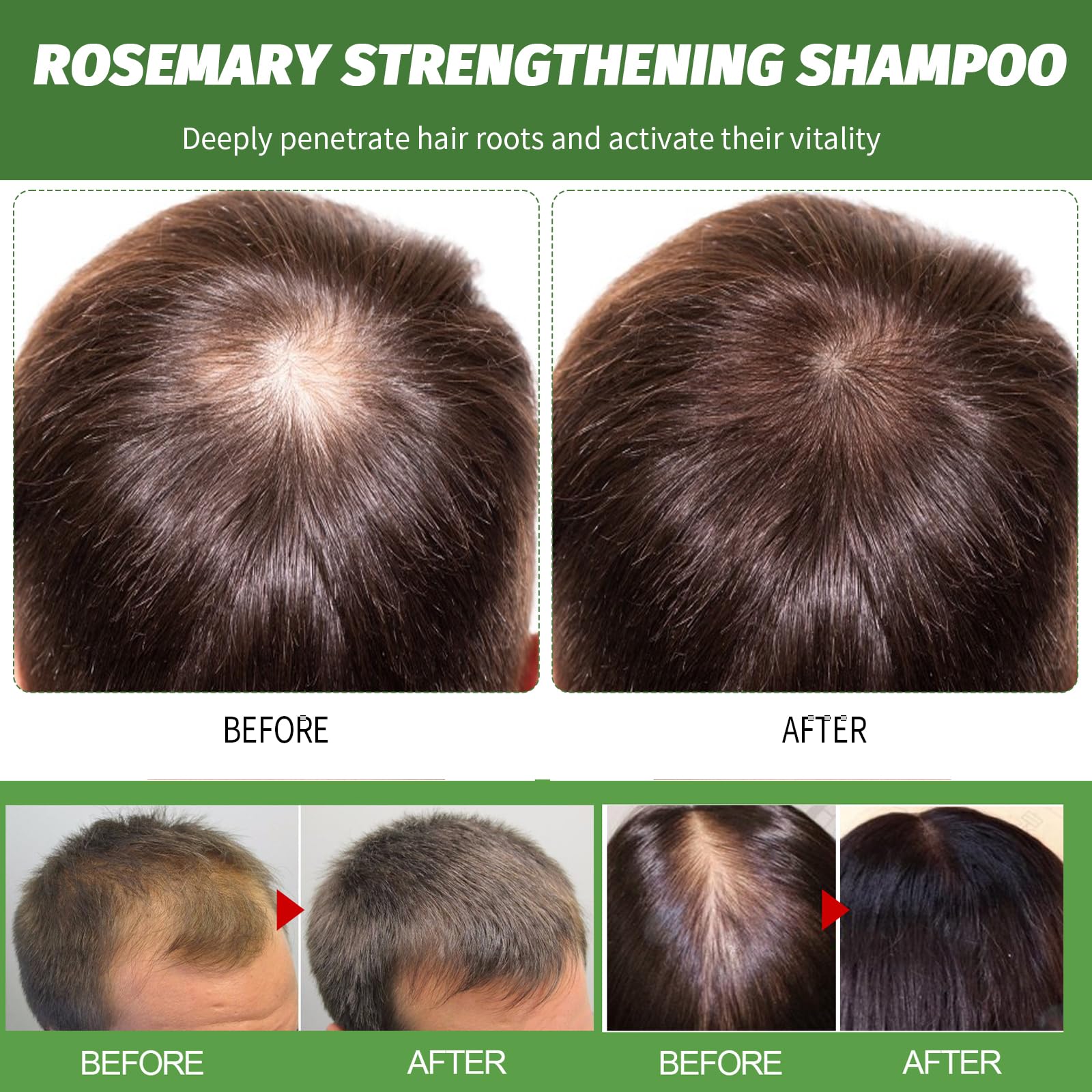Шампунь Rosemary Hair Growth Oil Suitable for Care of the Scalp and Improving Hair Growth (100 мл), фото №7