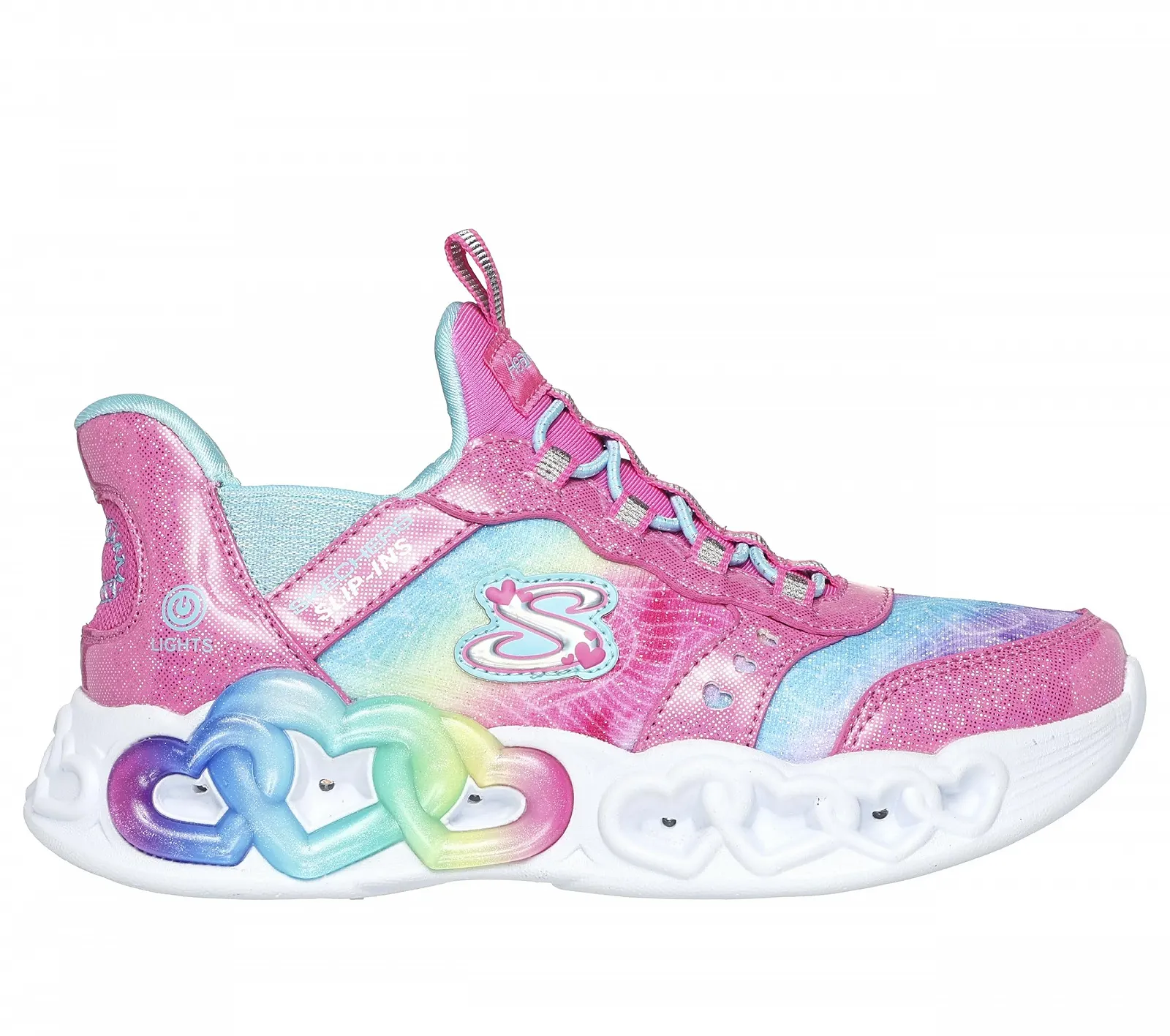 Кроссовки Skechers Infinite Heart Lights Eternal Shimmer для девочек, фото №6