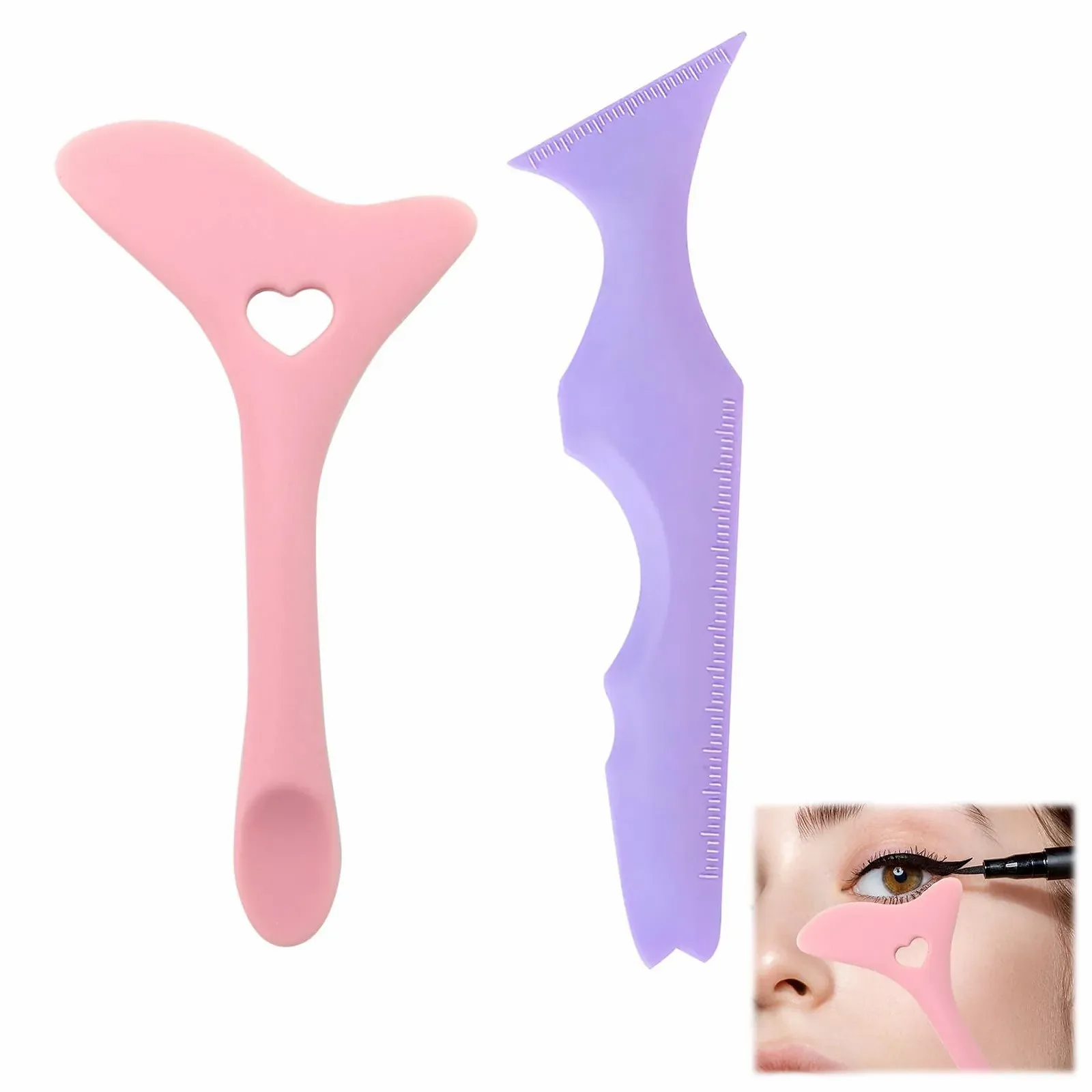 Пензль Eyeliner Stencil Силіконовий багаторазовий для макіяжу, фото №1