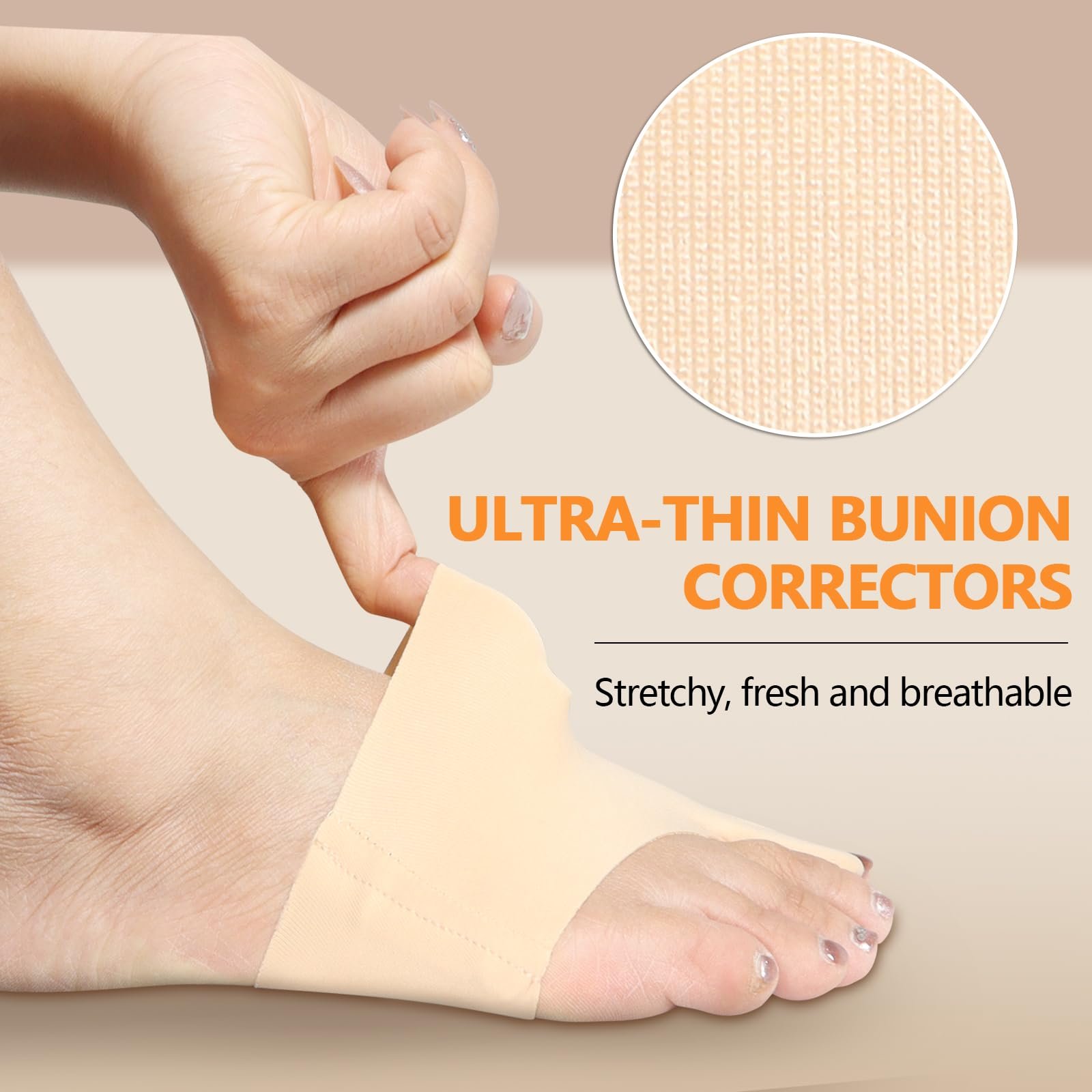 Шкарпетки для корекції Hallux Valgus 1 пара, роздільник для пальців, фото №3 Шкарпетки для корекції Hallux Valgus 1 пара, роздільник для пальців, фото №3