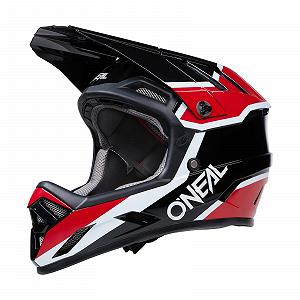 Шлем O'NEAL для горного велосипеда, MTB Downhill, ABS, вентиляционные отверстия для воздушного потока и охлаждения, внешняя оболочка ABS, Backflip Helmet Strike, M, черный, красный - Фото 1