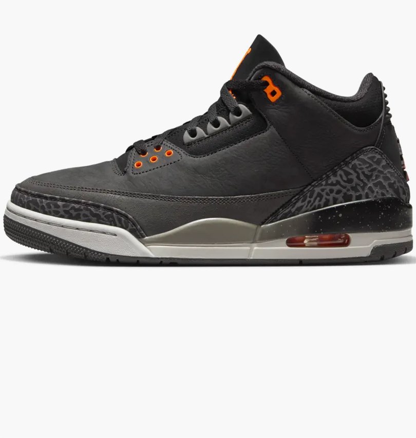 Кросівки Jordan 3 Retro Fear Pack (2023) 47, фото №1