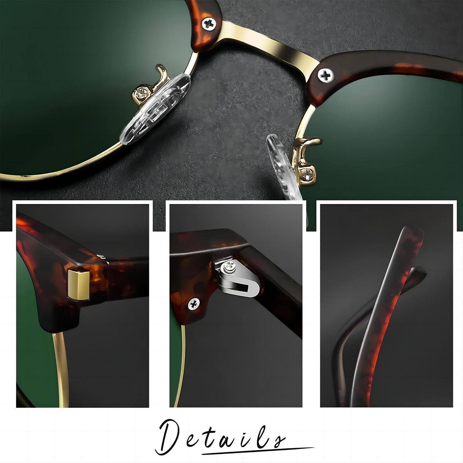 Сонцезахисні окуляри Joopin Retro з напіврамкою для чоловіків/жінок, класичні поляризовані із захистом UV400, фото №3 Сонцезахисні окуляри Joopin Retro з напіврамкою для чоловіків/жінок, класичні поляризовані із захистом UV400, фото №3